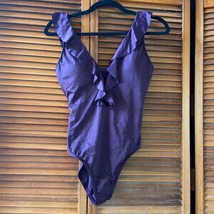 Shade & Shore Ruffle One Piece Swimsuit